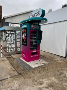 Een voorbeeld van waar je een vendingmachine kan plaatsen.