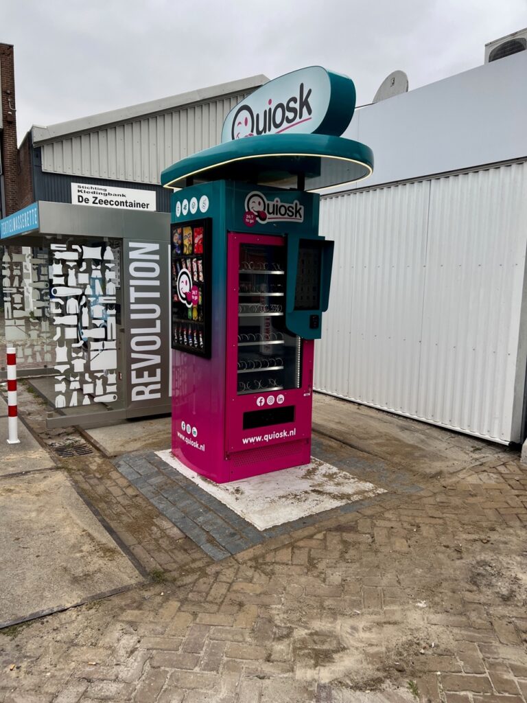 Een voorbeeld van waar je een vendingmachine kan plaatsen.